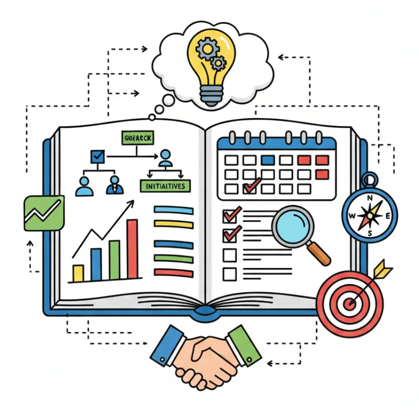 Setting long-term goals and developing a roadmap to achieve them effectively.